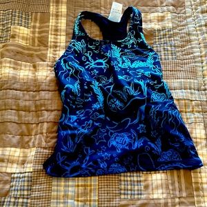 Matching swim tank and swim shorts set